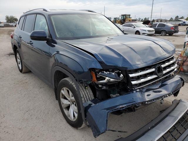 1V2CR2CA9JC515337 - 2018 VOLKSWAGEN ATLAS SE BLUE photo 1