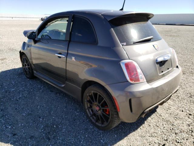 3C3CFFFH4DT668036 - 2013 FIAT 500 ABARTH GRAY photo 3