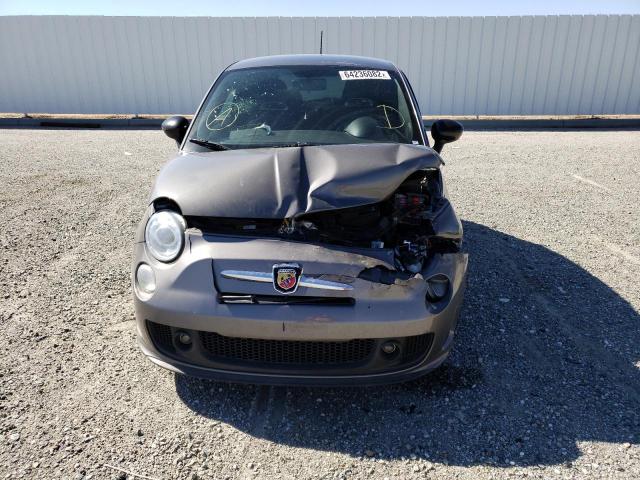 3C3CFFFH4DT668036 - 2013 FIAT 500 ABARTH GRAY photo 9