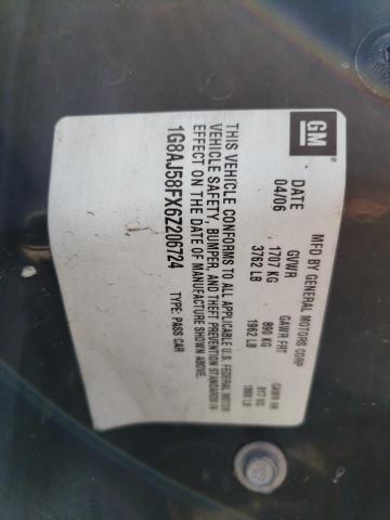 1G8AJ58FX6Z206724 - 2006 SATURN ION LEVEL GRAY photo 10