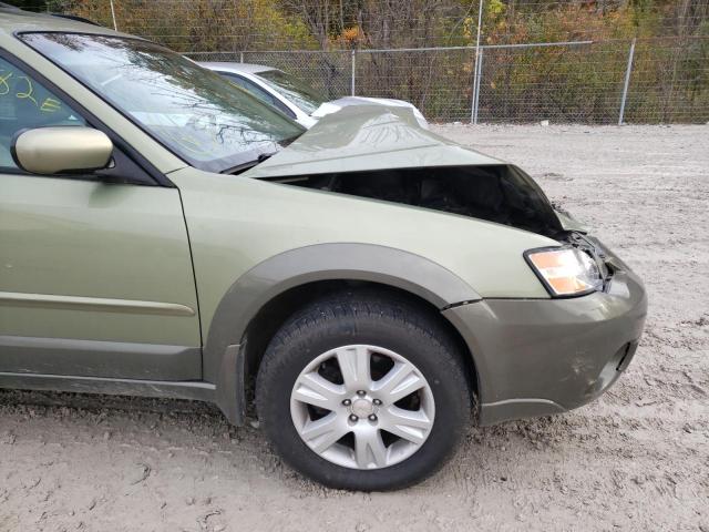 4S4BP62C857356835 - 2005 SUBARU LEGACY OUT GREEN photo 10