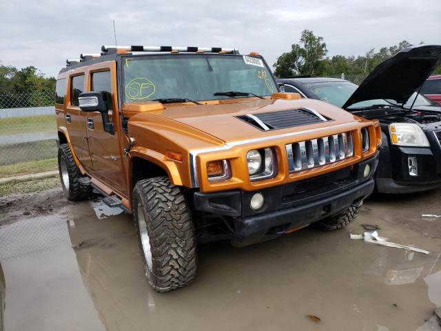 5GRGN23U36H115551 - 2006 HUMMER H2 ORANGE photo 1