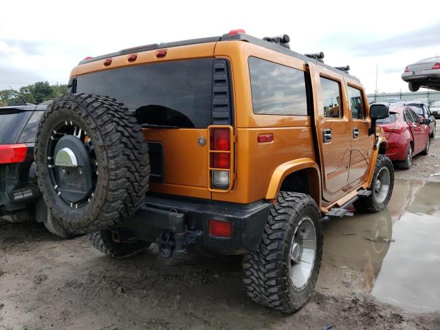 5GRGN23U36H115551 - 2006 HUMMER H2 ORANGE photo 4