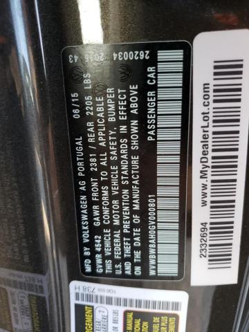 WVWBW8AH0GV000801 - 2016 VOLKSWAGEN EOS KOMFOR 棕色 照片 10