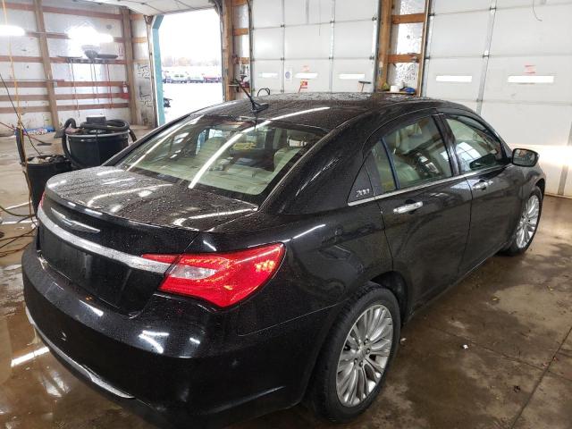 1C3BC2FG6BN590182 - 2011 CHRYSLER 200 LIMITE BLACK photo 4