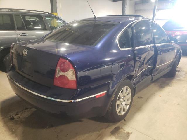 WVWPD63BX3E306357 - 2003 VOLKSWAGEN PASSAT GLS BLUE photo 4