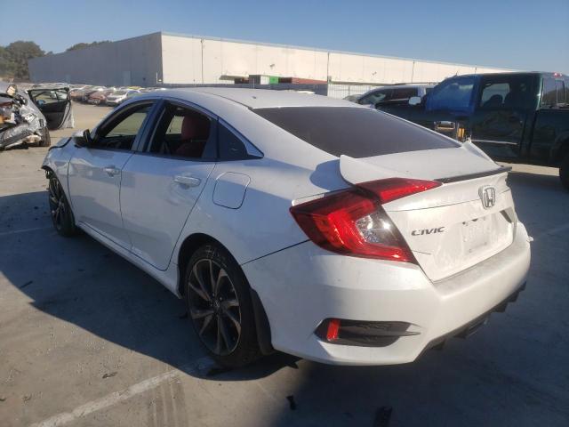 2HGFC2F8XLH578845 - 2020 HONDA CIVIC SPOR WHITE photo 3