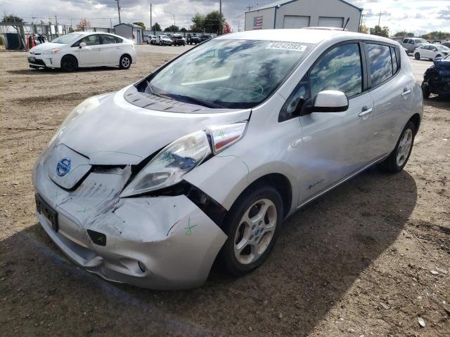 JN1AZ0CP7BT009480 - 2011 NISSAN LEAF SV SILVER photo 2