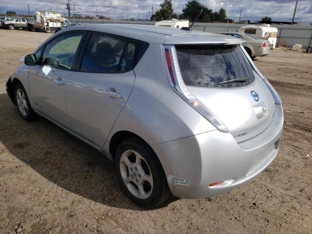 JN1AZ0CP7BT009480 - 2011 NISSAN LEAF SV SILVER photo 3