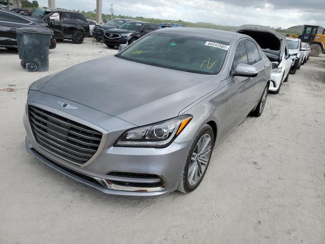 KMTFN4JE4LU337279 - 2020 GENESIS G80 BASE SILVER photo 2