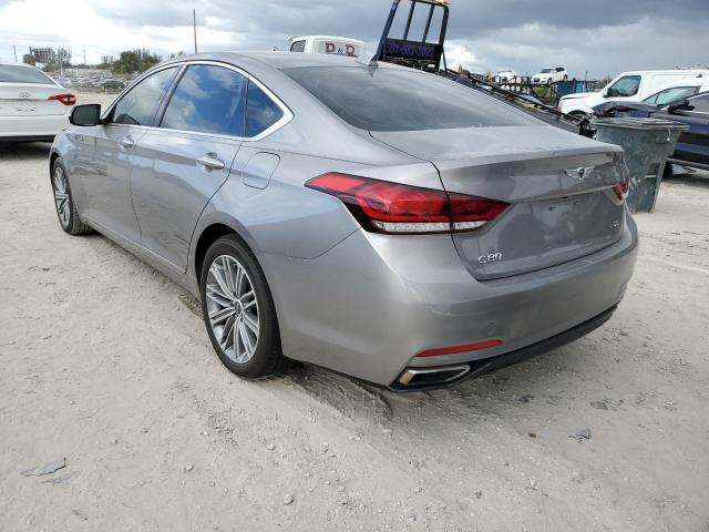 KMTFN4JE4LU337279 - 2020 GENESIS G80 BASE SILVER photo 3