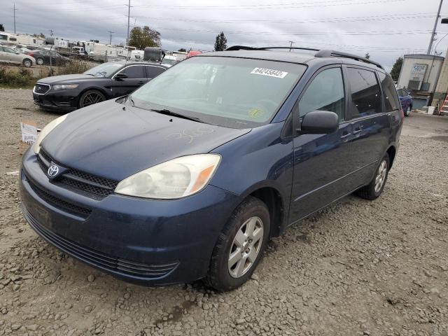 5TDZA23C94S102230 - 2004 TOYOTA SIENNA LE BLUE photo 2