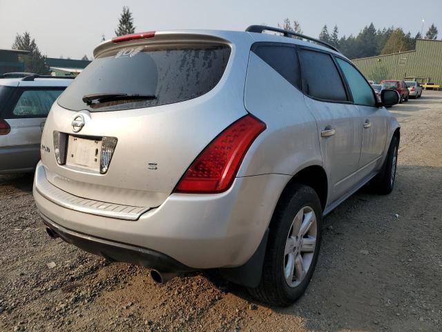 JN8AZ08T96W427261 - 2006 NISSAN MURANO SILVER photo 4