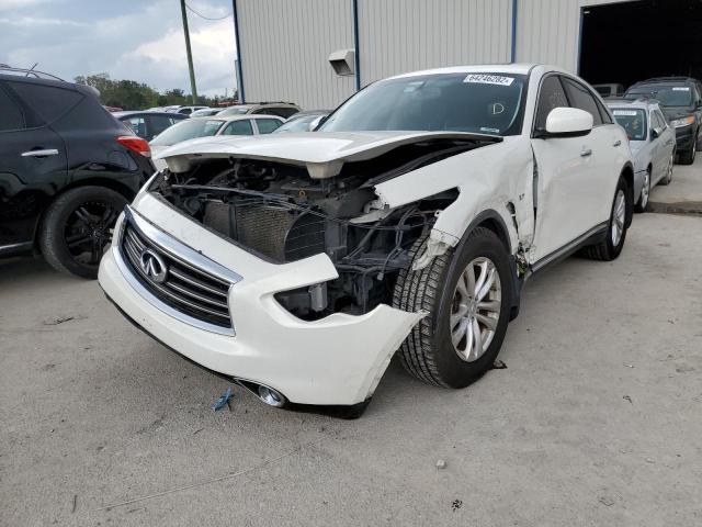 JN8CS1MU2EM450781 - 2014 INFINITI QX70 WHITE photo 2