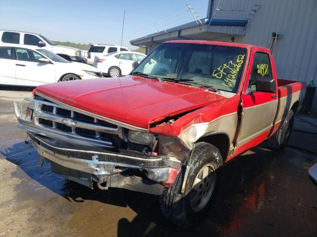 1GCCT14Z5P8144965 - 1993 CHEVROLET S10 RED photo 2