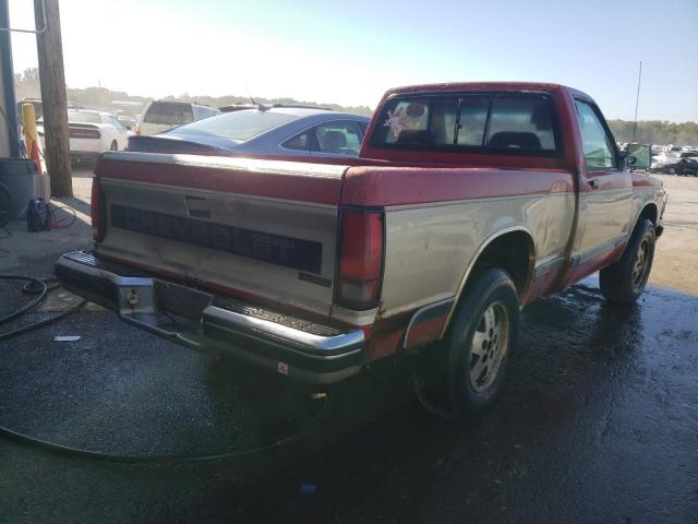 1GCCT14Z5P8144965 - 1993 CHEVROLET S10 RED photo 4