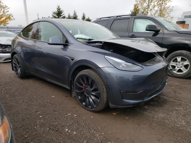 7SAYGDEF7NF507590 - 2022 TESLA MODEL Y رمادي صورة 1