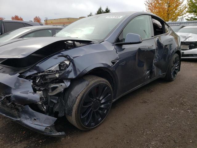 7SAYGDEF7NF507590 - 2022 TESLA MODEL Y رمادي صورة 9