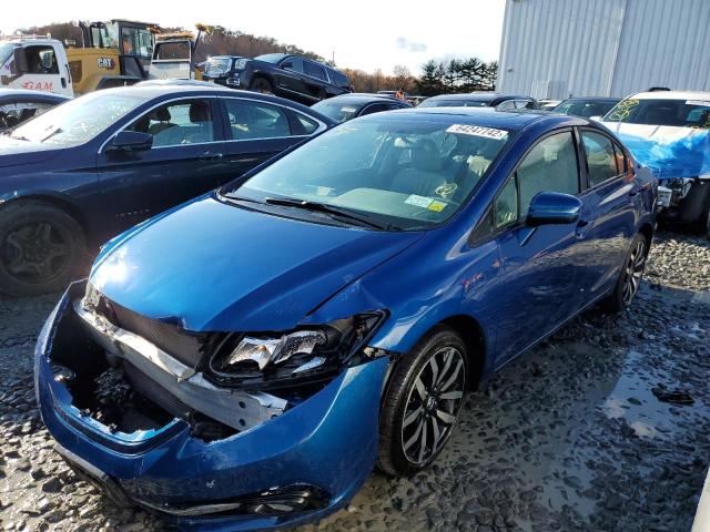 19XFB2F97FE243889 - 2015 HONDA CIVIC EXL Mavi foto 2
