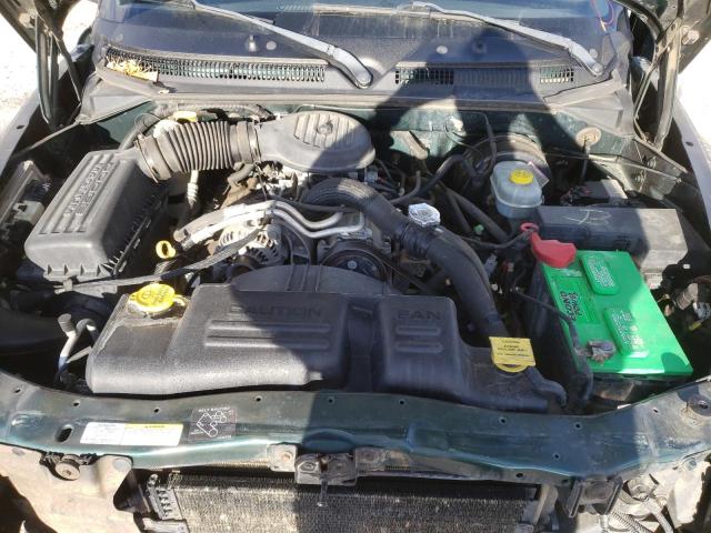 1B7HG48X02S677225 - 2002 DODGE DAKOTA QUA GREEN photo 7