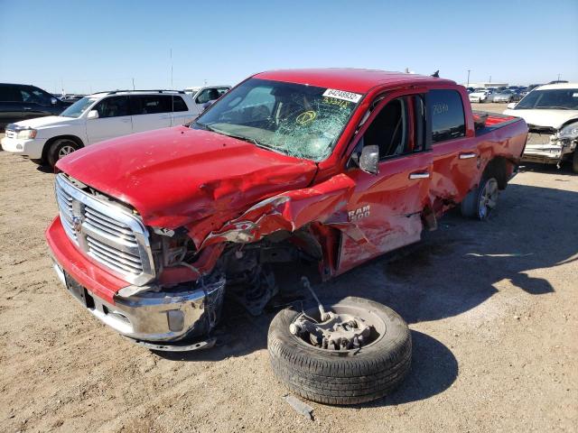 1C6RR6LT7JS333718 - 2018 RAM 1500 SLT RED photo 2