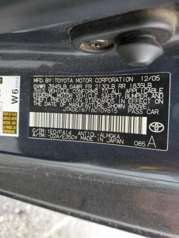 JTKDE167160109615 - 2006 TOYOTA SCION TC GRAY photo 10