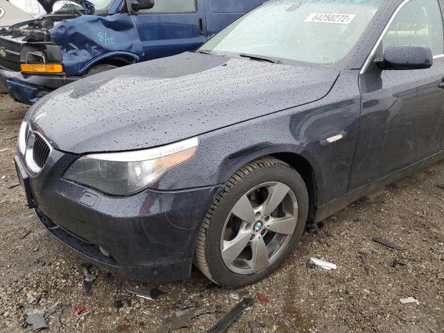 WBANF33536CS37504 - 2006 BMW 525 XI BLUE photo 9