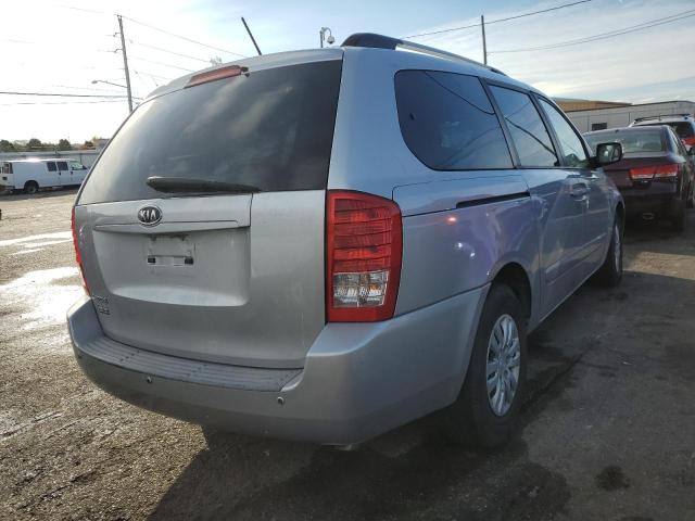 KNDMG4C72B6368967 - 2011 KIA SEDONA SILVER photo 4