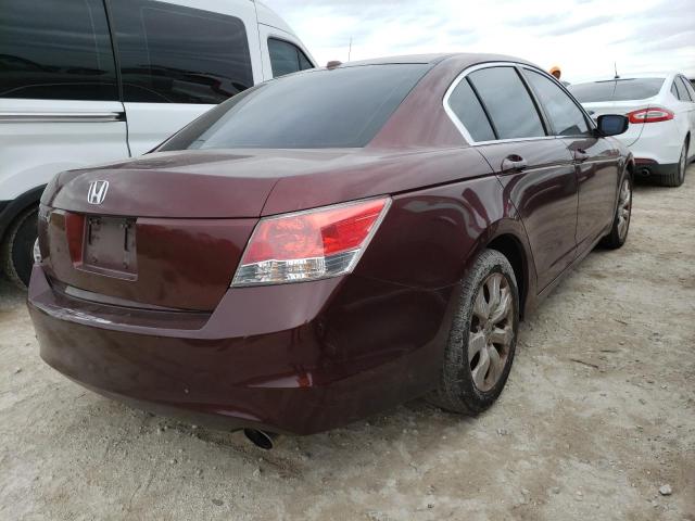 1HGCP2F86AA168983 - 2010 HONDA ACCORD BURGUNDY photo 4