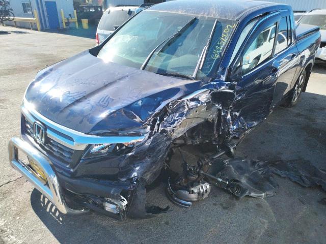 5FPYK3F54HB006194 - 2017 HONDA RIDGELINE BLUE photo 9