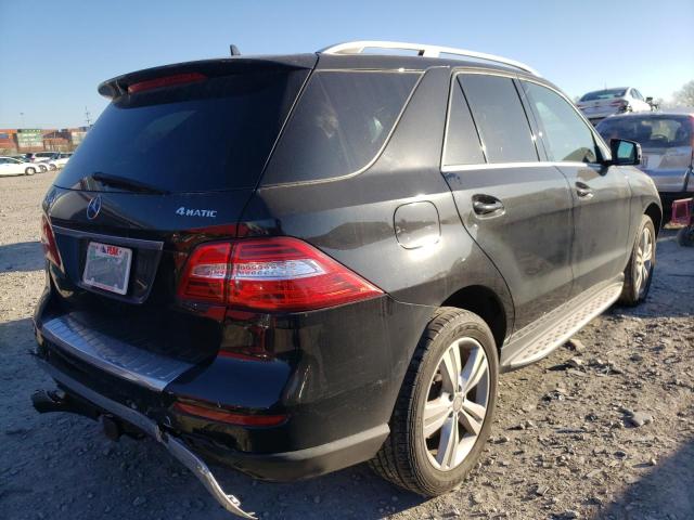 4JGDA5HB3EA349488 - 2014 MERCEDES-BENZ ML 350 4MA BLACK photo 4