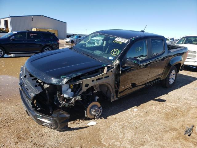 1GCGTCEN8N1124840 - 2022 CHEVROLET COLORADO L BLACK photo 2