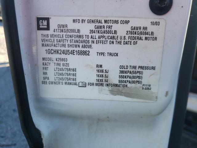 1GCHK24U54E168862 - 2004 CHEVROLET SILVRDO LS 白色 照片 10