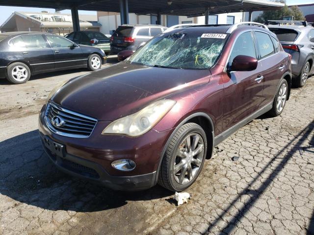 JN1AJ0HR3BM850899 - 2011 INFINITI EX35 BASE BURGUNDY photo 2