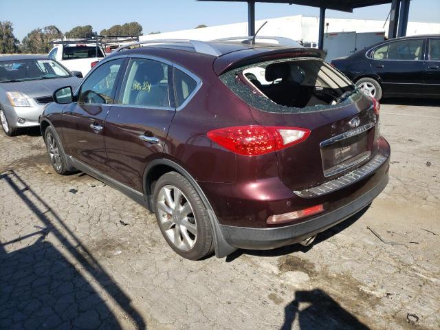 JN1AJ0HR3BM850899 - 2011 INFINITI EX35 BASE Բորդո լուսանկար 3