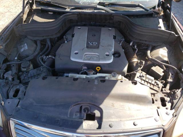 JN1AJ0HR3BM850899 - 2011 INFINITI EX35 BASE Բորդո լուսանկար 7