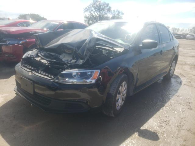 3VW2K7AJ6CM320781 - 2012 VOLKSWAGEN JETTA BASE BLACK photo 2