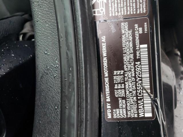 WBAVL1C55FVY25924 - 2015 BMW X1 BLACK photo 10