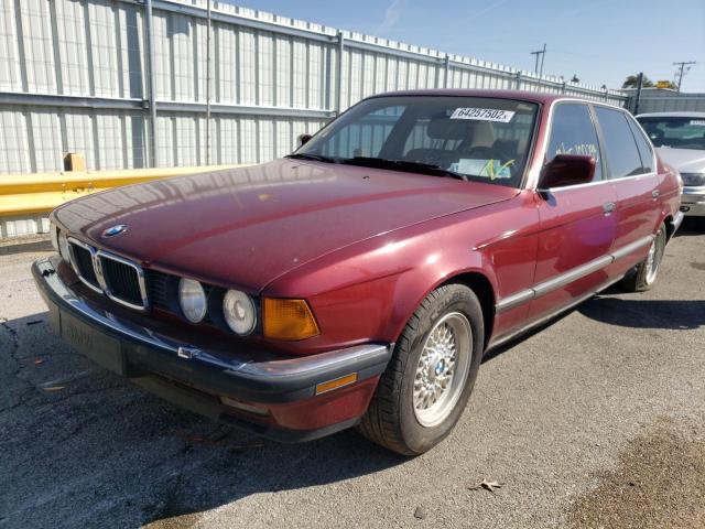 WBAGC8314KDC74306 - 1989 BMW 750 IL MAROON photo 2