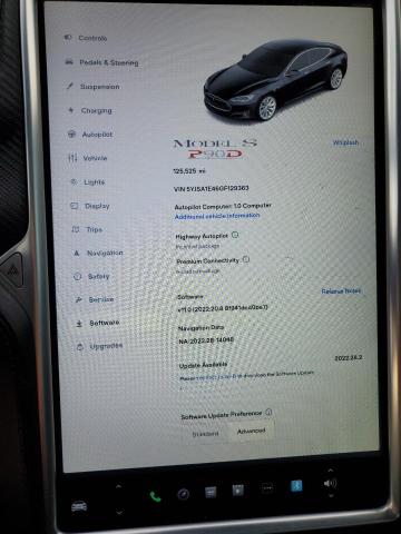 5YJSA1E46GF129363 - 2016 TESLA MODEL S Negro foto 10