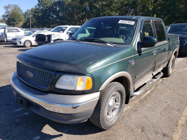 1FTRW07L01KB38066 - 2001 FORD F150 SUPER GREEN photo 2