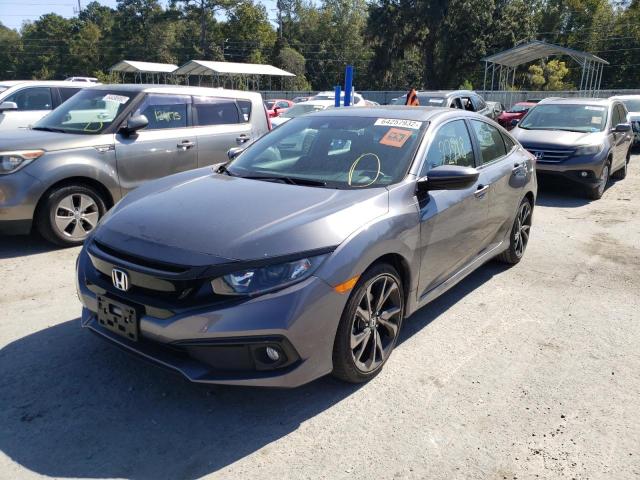 2HGFC2F85KH591596 - 2019 HONDA CIVIC SPOR 灰色 照片 2