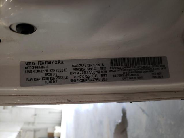 ZFBHRFAB9K6M18930 - 2019 RAM PROMASTER WHITE photo 10