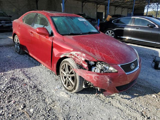 JTHBK262482080361 - 2008 LEXUS IS RED photo 1