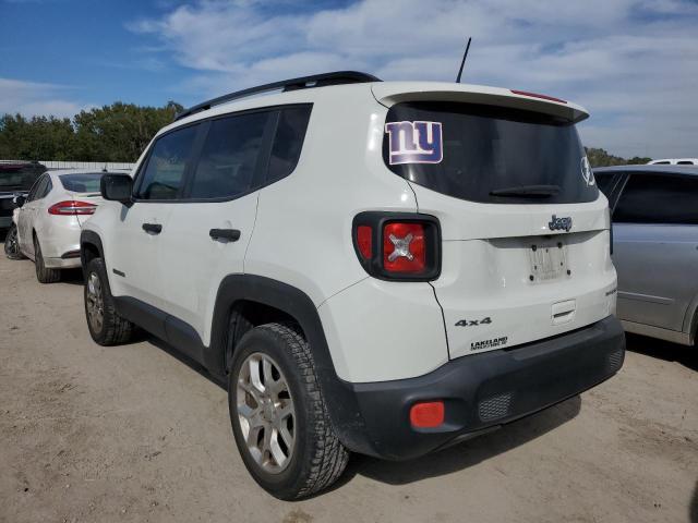 ZACCJBAB0JPJ50270 - 2018 JEEP RENEGADE S WHITE photo 3