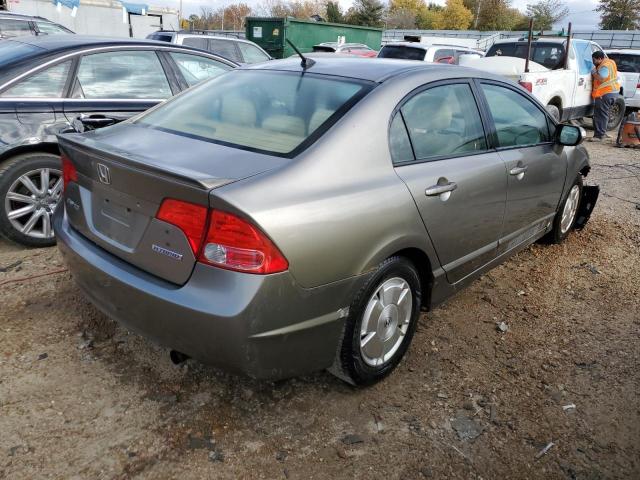 JHMFA36236S014472 - 2006 HONDA CIVIC HYBR GRAY photo 4