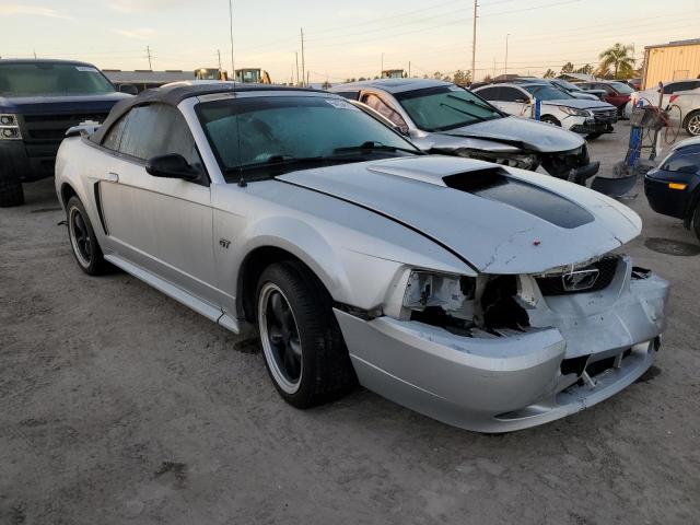 1FAFP45X22F177531 - 2002 FORD MUSTANG GT SILVER photo 1