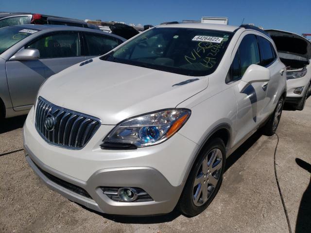 KL4CJBSBXDB128996 - 2013 BUICK ENCORE CON WHITE photo 2