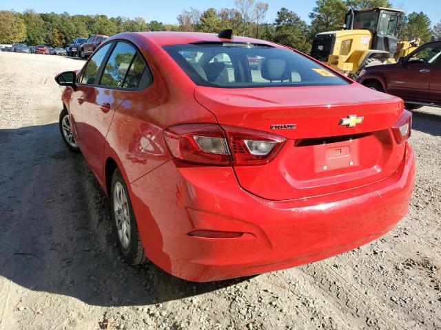 1G1BJ5SM0K7106566 - 2019 CHEVROLET CRUZE RED photo 3