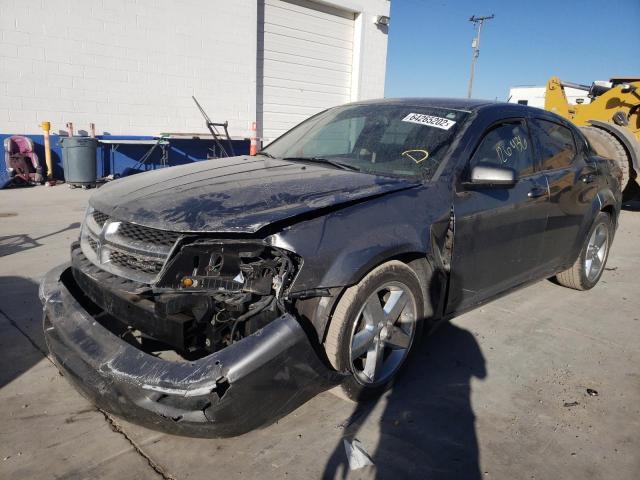 1B3BD2FGXBN591460 - 2011 DODGE AVENGER LU GRAY photo 2